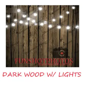 DARK WOOD WITH LIGHTS