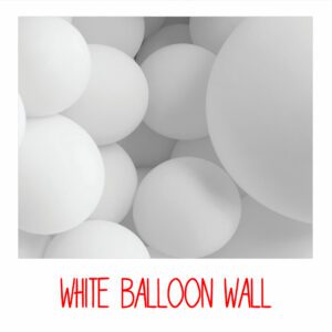 WHITE BALLOON WALL